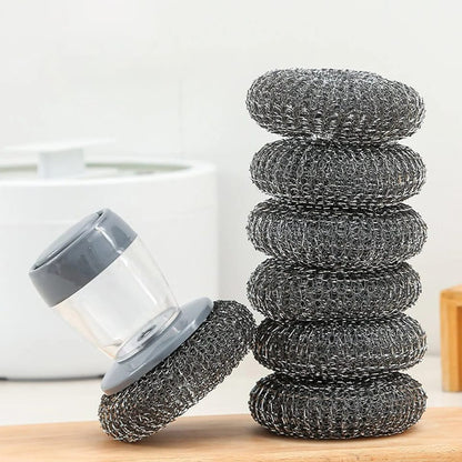 Magic Kitchen & Bathroom cleaning scrubber with soap dispenser