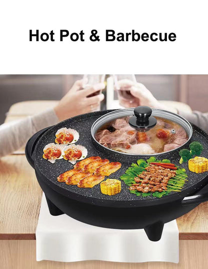 Electric BBQ Grill & Hot Pot (2 in 1)