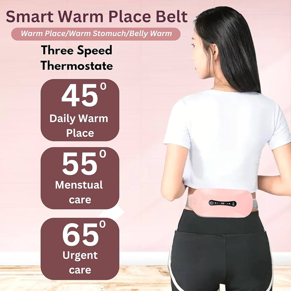 Smart Period Relief Belt | Rechargeable Heat & Massage Therapy