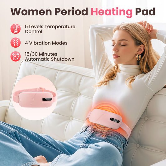 Smart Period Relief Belt | Rechargeable Heat & Massage Therapy