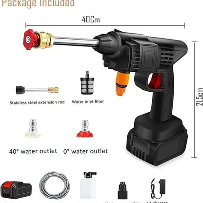 Portable Pressure Washer Gun with Rechargeable Battery